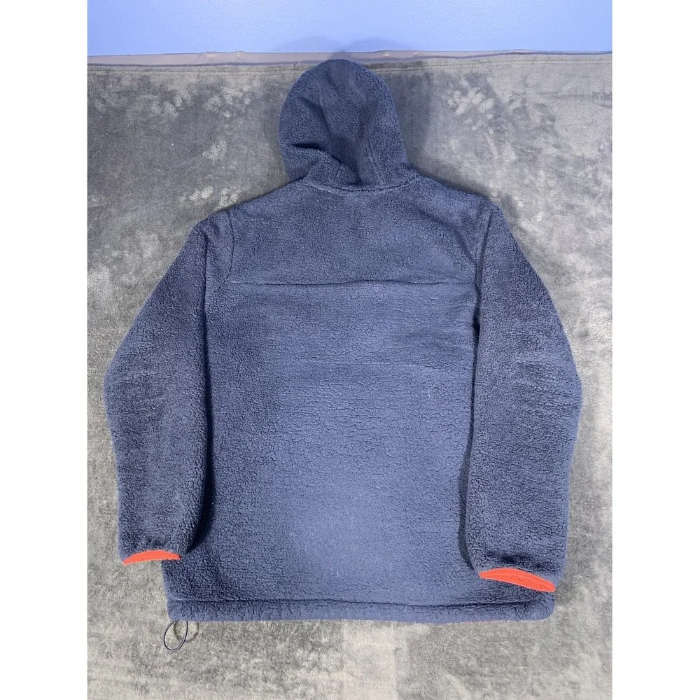 The North Face Campshire Anorak Sherpa Fleece Hoodie Men's Large Navy Blue